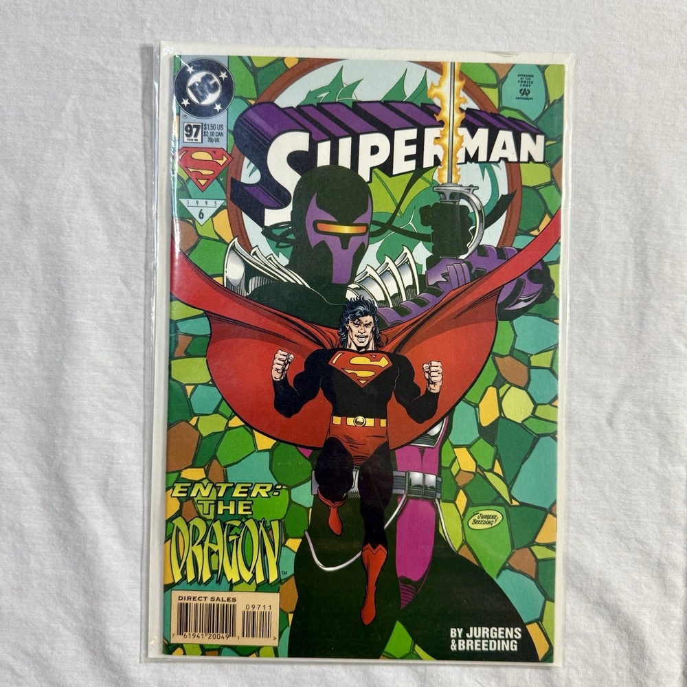 Superman #97‎ Enter The Dragon 1995 DC Comics Bagged And Boarded